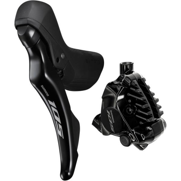 Shimano 105 DISC Brake Set HR 1700mm R-71202DRRDSC170A Flat Mount mit BR-R7170  Schwarz 1700 mm