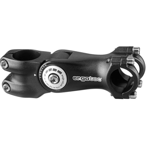 Ergotec Trekking Vorbau Octopus2 105mm Level 4 verstellbar 31.8mm schwarz sand  Schwarz Sand 105 mm