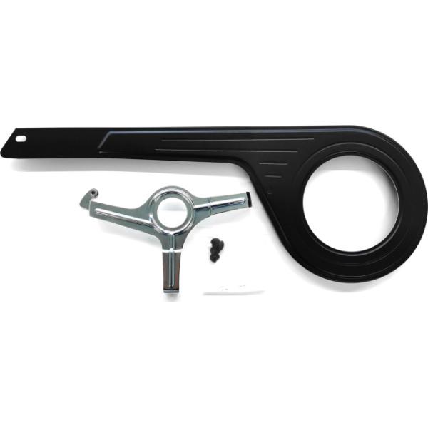 R&auml;tzer Seitenschutzblech schwarz Aluminium f&uuml;r 28 Zoll City Express XL/503mm bis 52 Z.  Schwarz 28 Zoll