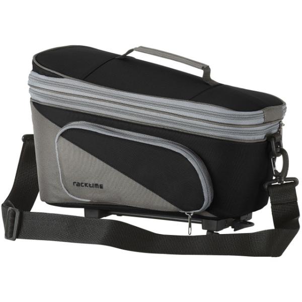 Racktime Gep&auml;cktr&auml;gertasche Talis Plus 38 x 26 x 25cm, mit Snap-it Adapter, schwarz/grau  Carbon Black/Stone Grey 380x310x260 mm, 8 l