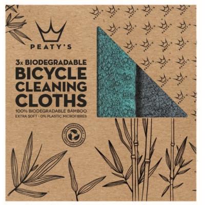 Peaty's Bamboo Bicycle Cleaning Cloths 3 Stk.  Schwarz, Blau Produktbild 1