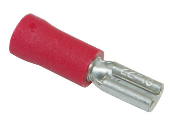 Flachsteckerh&uuml;lse &Oslash;0.5-1.5mm2 2.8/0.8mm isoliert verzinnt rot 
