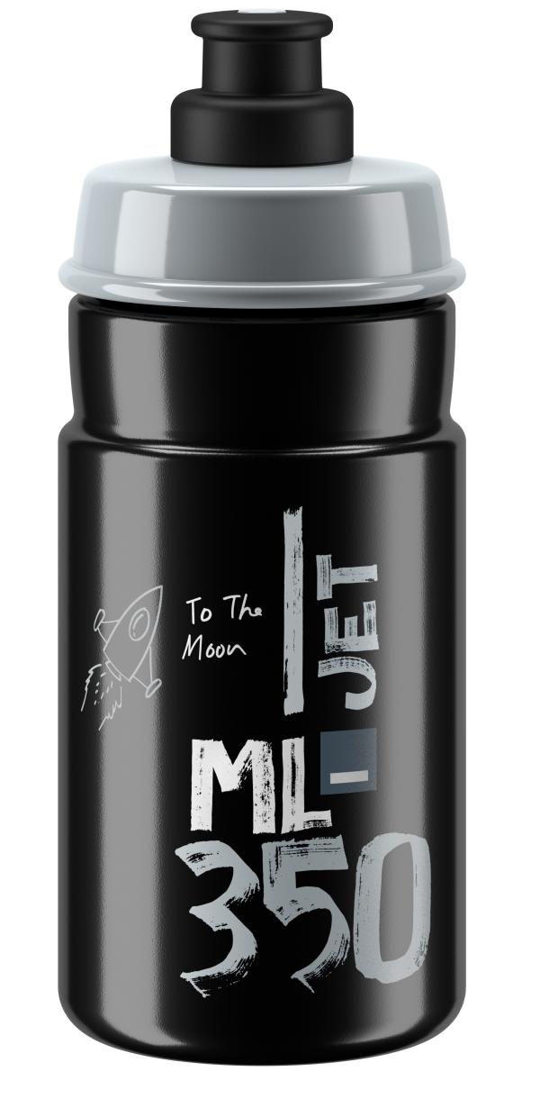 Elite Bidon Jet f&uuml;r Kinder 350 ml schwarz-grau &Oslash; 66mm 