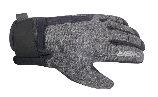 Chiba Cross Over Gloves dark grey/black L