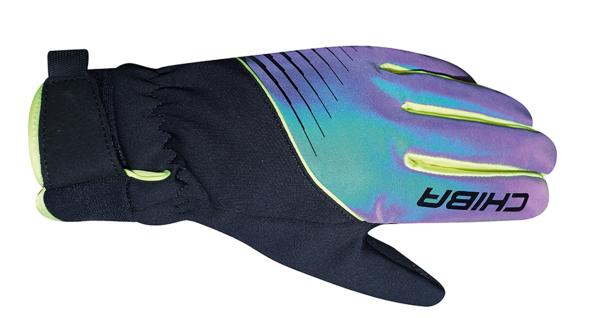 Chiba Kids Waterproof Gloves rainbow reflective/black S