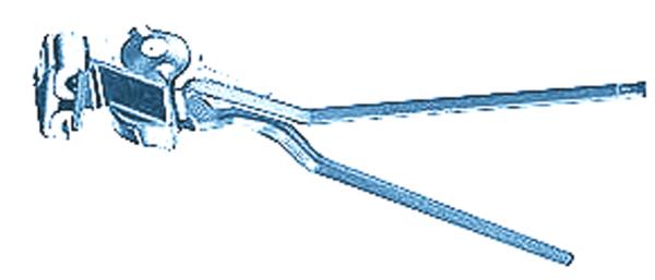 Pletscher Mittelst&uuml;tze Zweibein metallic-silber 