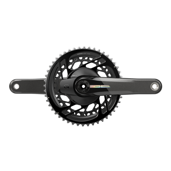 Quarq MY23 Power Meter Crankset Spider Force AXS 2x DUB 175mm/48/35t black/iridescent